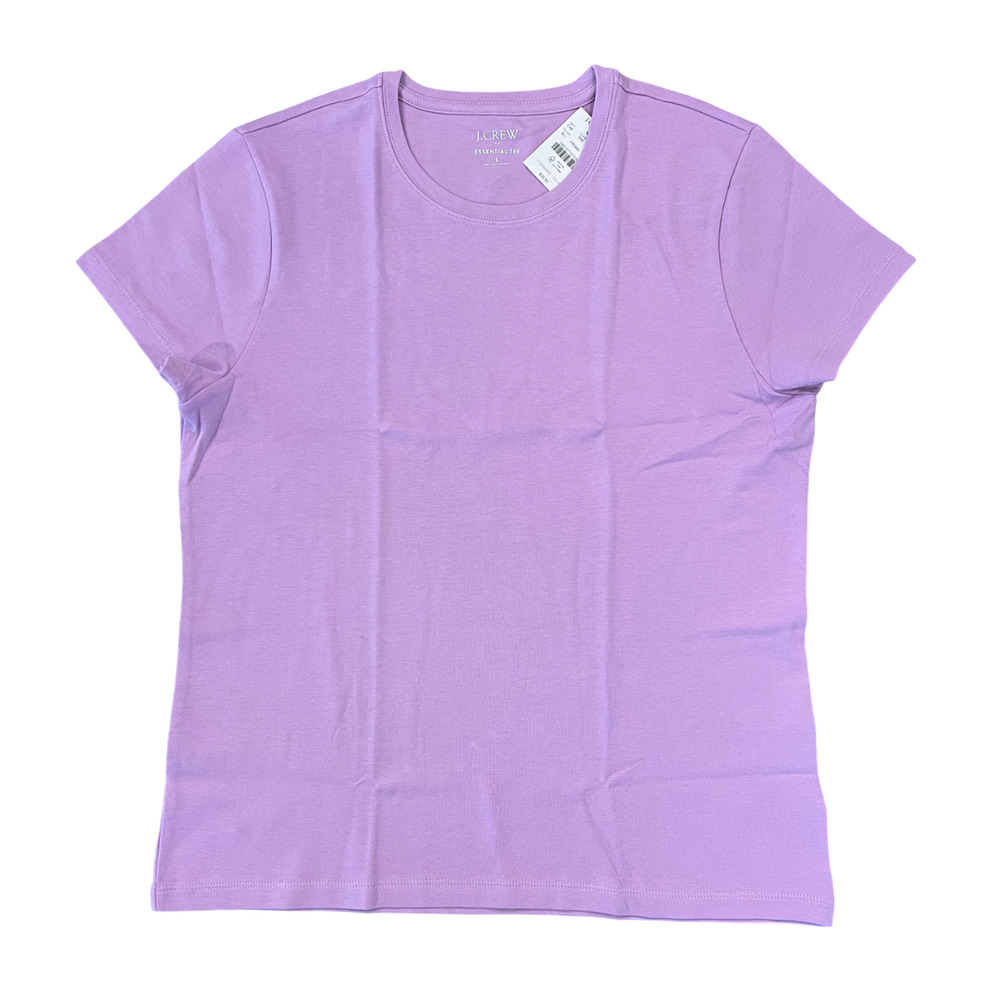 NWT J. Crew Lilac Purple Essential Short-Sleeve Crewneck Tee